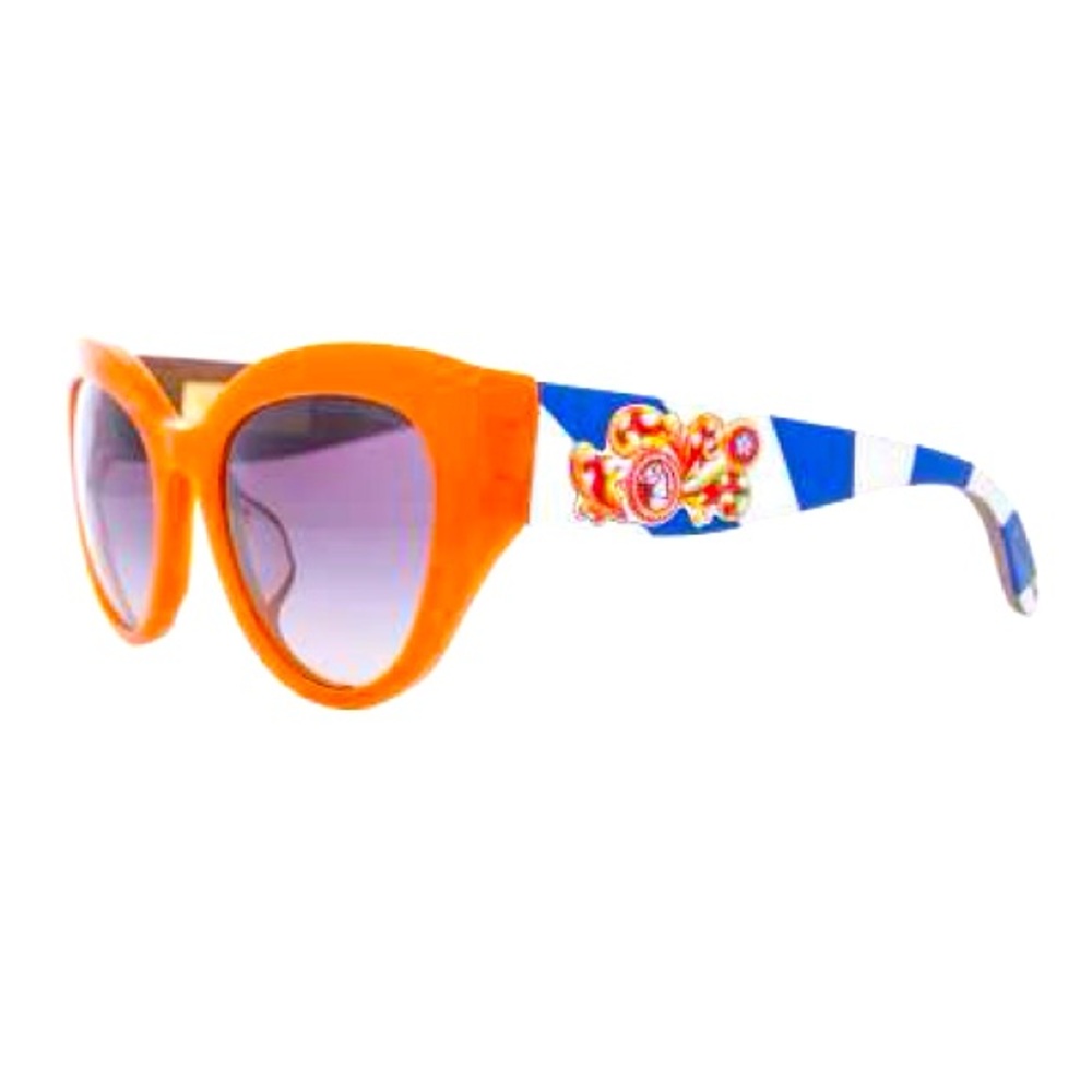 Dolce & Gabbana
Cat Eye Carretto Sunglasses DG 4278 Wood Orange Blue
